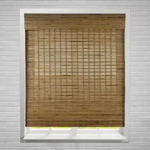 Arlo Blinds Dali Native Cordless Lift Bamboo Shades: 29.5”W X 75”H
